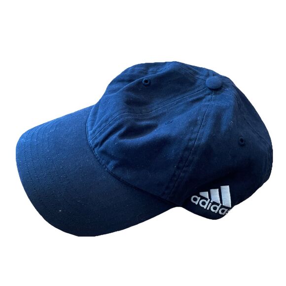 adidas Other - Adidas Golf Cap Mens OSFA Blue Adjustable Hat 100% Cotton